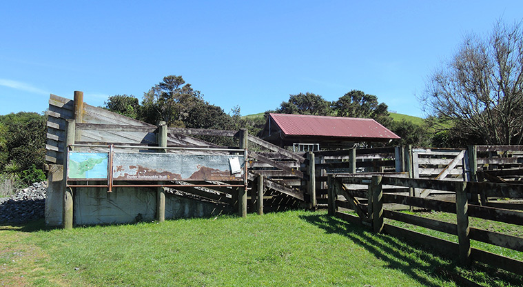 Duder Farm Path - Path back through the cattle yards