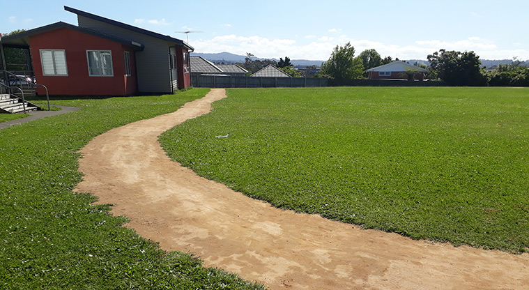 Edmonton School Path - Path is a flat circuit around the school field