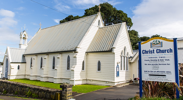 Ellerslie Town Centre Path - Christ Church on Ladies Mile, Ellerslie.
