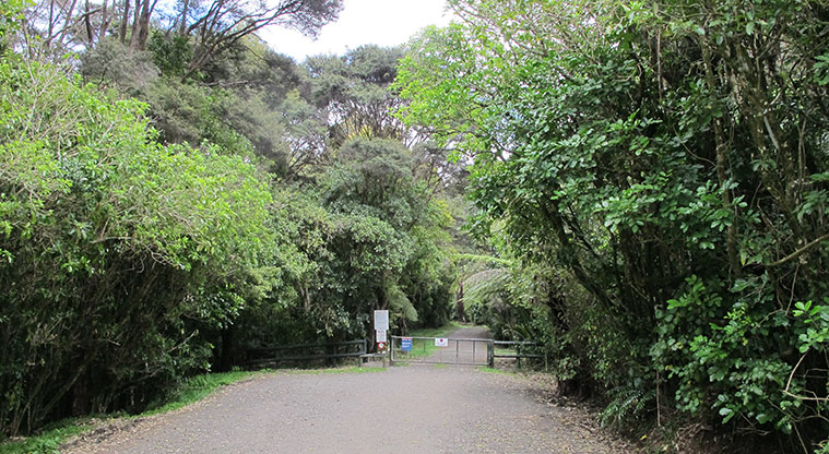 Exhibition Drive Track - Keeping going straight ahead through gates.