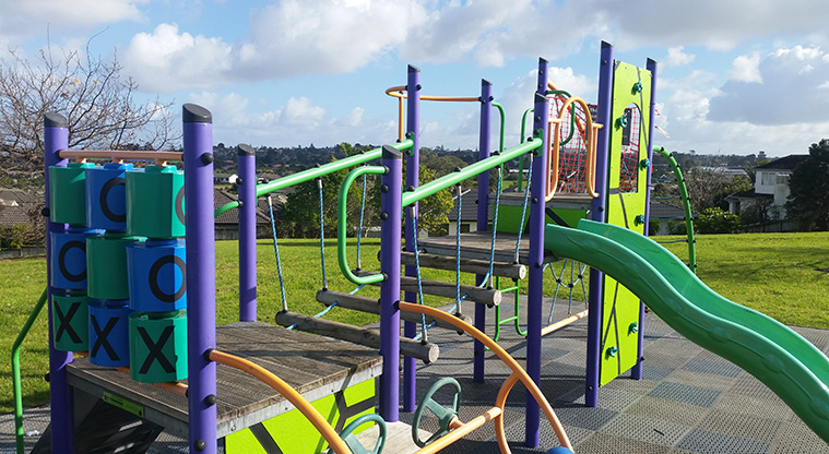 Golflands Loop Path - Playground at Frank Nobilo Reserve.