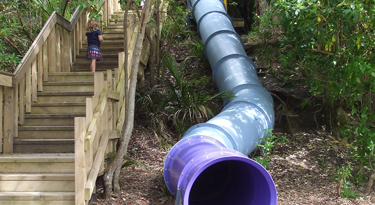 Te Ara o Tiriwa / Green Bay Path - Blockhouse Bay playground slide.
