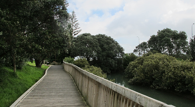 Grey Lynn Greenway Path - Final part of the path and turnaround at Cox’s Bay.