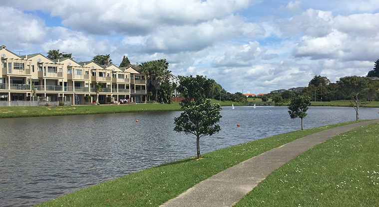Gulf Harbour Path – Stroll along Regency Park Drive.