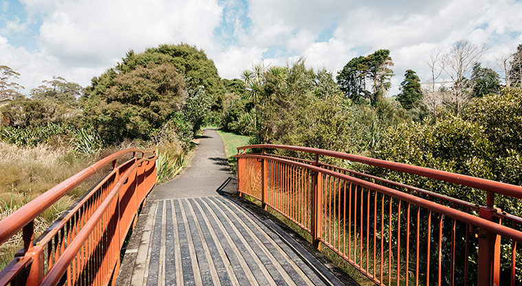 Henderson Loop Path - Bridge alongside Henderson Creek.