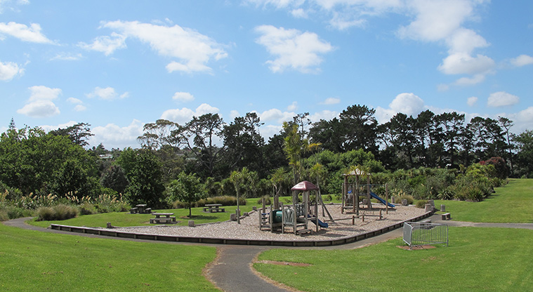 Henderson Loop Path - Trust Stadium playground.