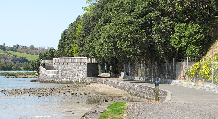 Hobson Bay East Path - The first section to viewing area.