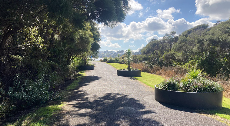 Hobsonville Point Path – Most of the route has wide and level pathways, great for riding your bike.