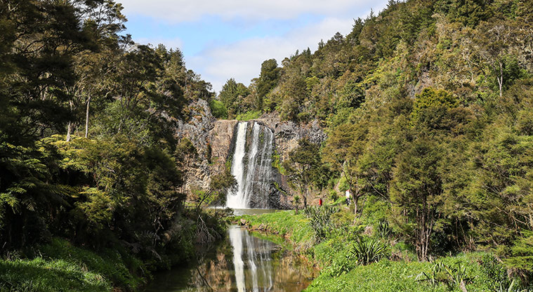 Hūnua Falls Path - Falls viewed as you approach.