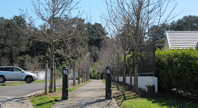 Karaka Path - Access from Milano Boulevard.