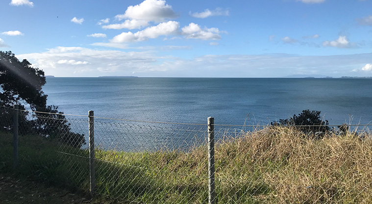 Kennedy Park to Castor Bay Path - view over Hauraki Gulf from Kennedy Park