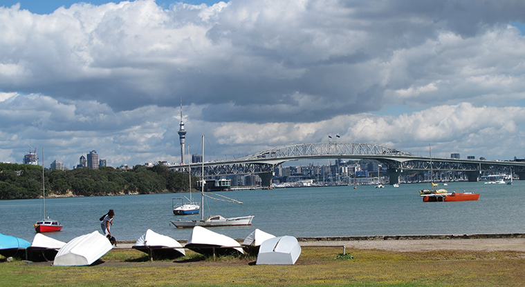 Le Roys Bush Path - Harbour views from start point over Little Shoal Bay.