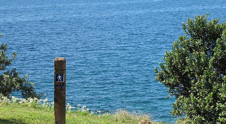 Leigh Coastal Path - Follow the wayfinding posts.