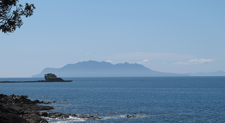 Leigh Coastal Path - Views to Little Barrier.