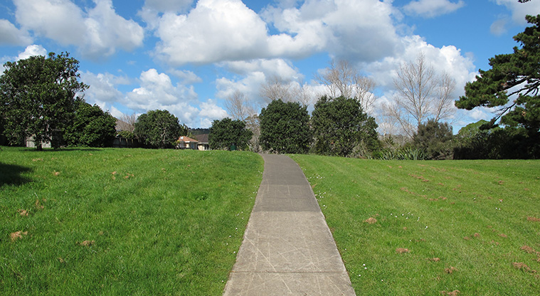 Logan Carr Path - Typical section of the path.