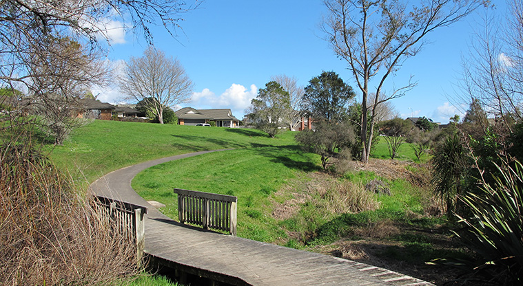 Logan Carr Path - Bridge in Kellaway Reserve.