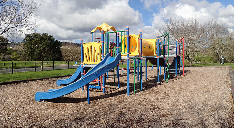 Logan Carr Path - Kid's playground near Kilkenny Drive crossing.