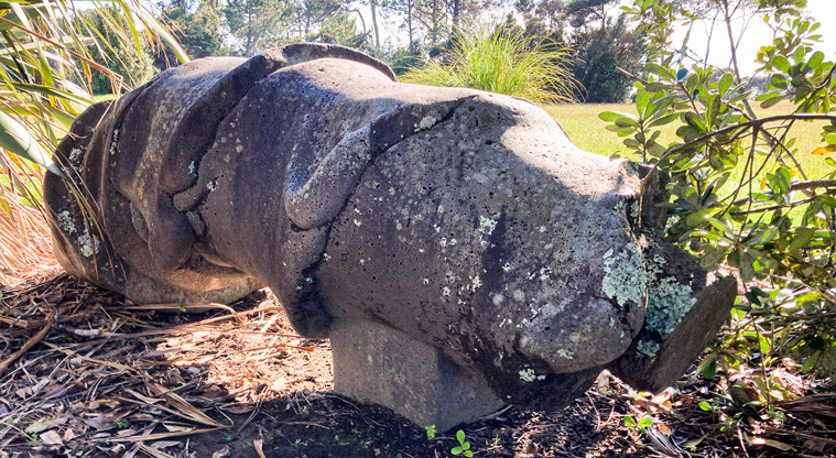 Luckens Reserve Path - See if you can find this sculpture in the middle of the park - can you work out what it is?