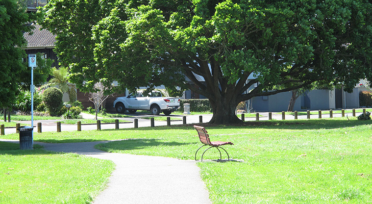 Madills Path - View towards the car park area.