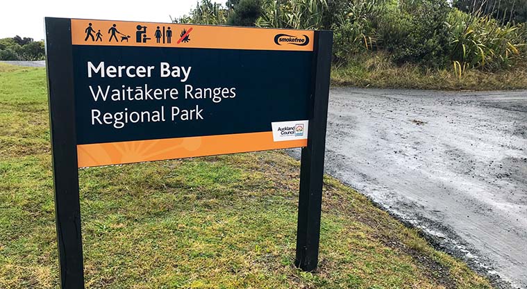 Mercer Bay Loop Track - The track starts at the end of Te Ahuahu Road, high above Piha.