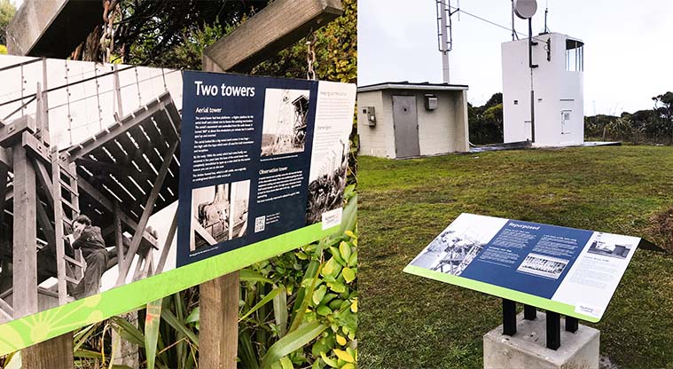 Mercer Bay Loop Track - Check out the many interpretive signs that explain the history of the buildings.