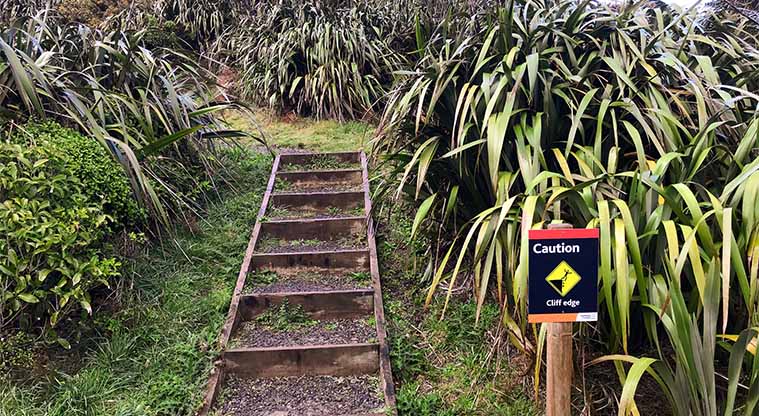 Mercer Bay Loop Track - At the bottom of the track you get a nice peek down to Mercer Bay.