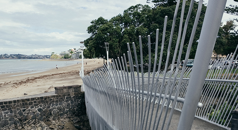 Mission Bay to Wynyard Quarter Path - Aramaramara 2000, Virginia King and Chris Thom Gifted by the Eastern Bays Community Board; Auckland Council Art Collection Photo credit: David St George.