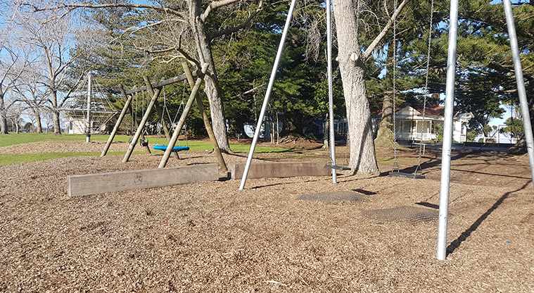 Mountfort Park Path - The playground at Mountfort Park.
