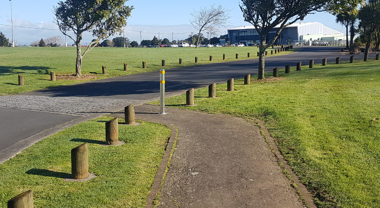 Mountfort Park Path - Example of internal road crossing within the park.