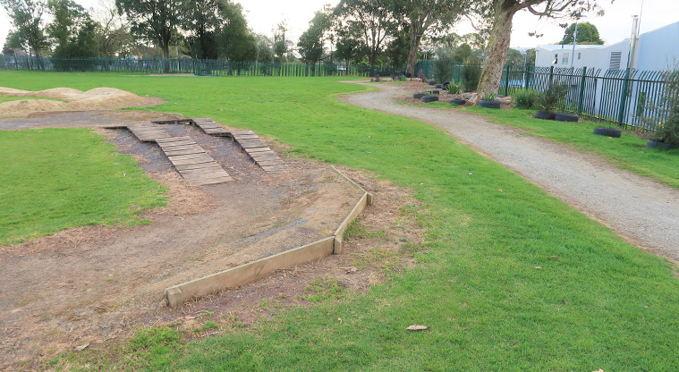 Nga Iwi School Path - The pump track at Nga Iwi School.