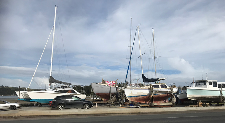Okahuiti Path - The path starts opposite the boating club hard stand at the causeway.