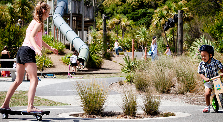 Onepoto Beginner’s Path - The beginner's path also has a playground right next to it.