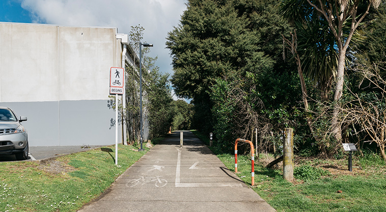 Opanuku Stream Path - Access point to the path from Keeling Road.