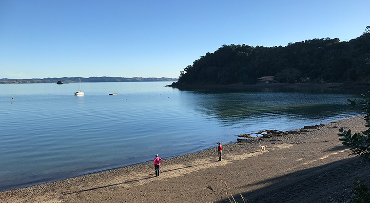 Orapiu to Pearl Bay Path - A view from the path of the first beach you come to, Otakawhe Bay.