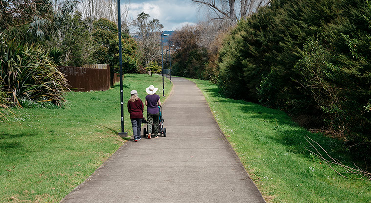 Oratia Stream Path - Path is suitable for prams, wheelchairs.