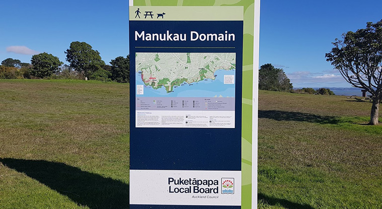 Pae-mohani / Manukau Domain Path - Path start point off Halsey Drive