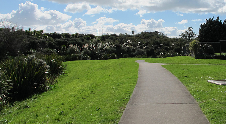 Pakuranga Creek Path - A typical section of the concrete path.