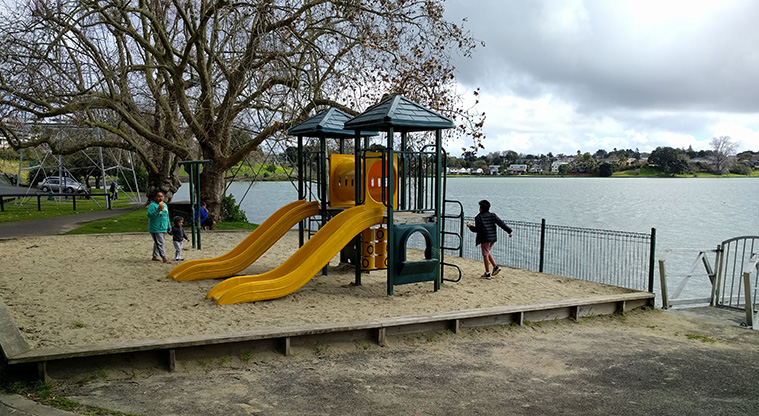 Panmure Basin Path - View from the path to Basin (Photo Credit: Courtney Brown).