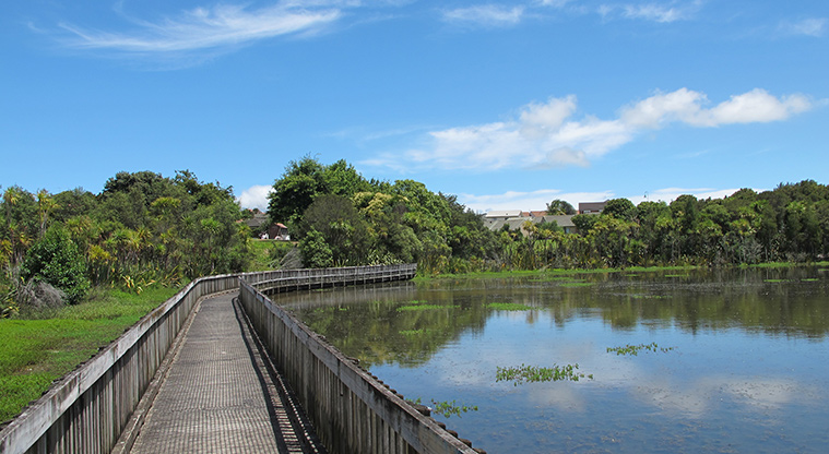 Paremuka Lakeside Path - Boardwalk access to Charlenne Close.