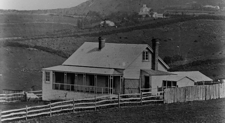 Parnell Path - At 14 Ayr Street is the Historic Places listed Ewelme Cottage. This photo was taken in 1867.