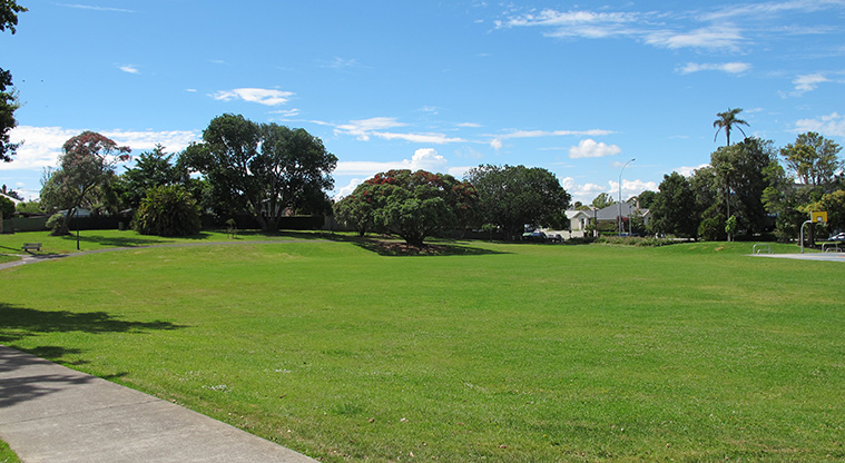 Potters Park Path - Open green spaces for playing and kicking a ball around