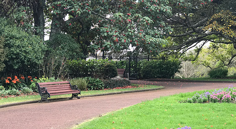 Pukekawa Gardens and Museum Path - Path through the formal gardens.