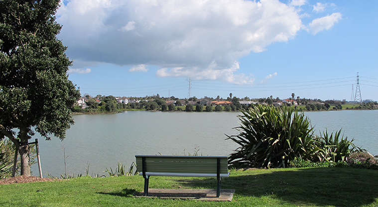Pāhurehure Esplanade Path – Great views over the inlet.