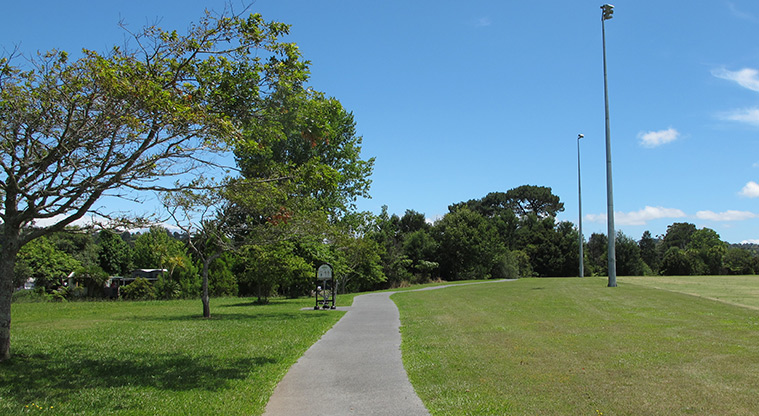 Rānui Domain Path - Path around sports fields.