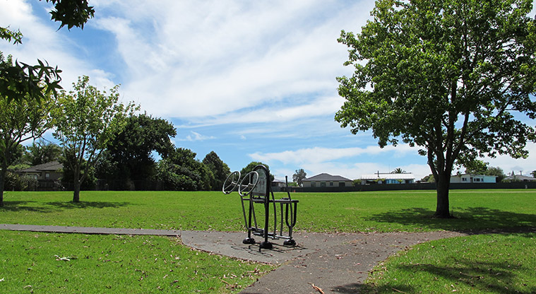 Rānui Domain Path - Exercise equipment.