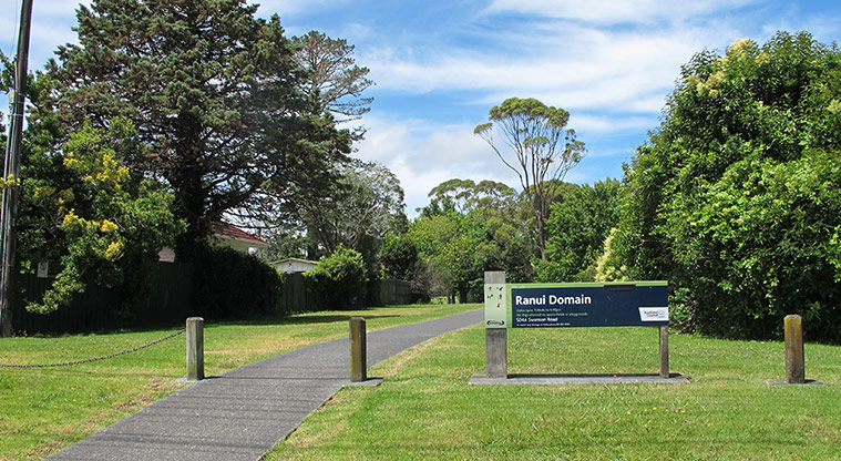 Rānui Domain Path - Access from Swanson Road.