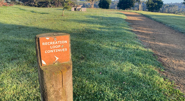 Sanders Reserve Recreation Path – Look for the orange signs