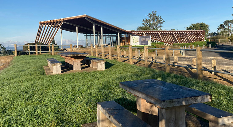 Sanders Reserve Recreation Path - Social outdoor seating by the pavilion.