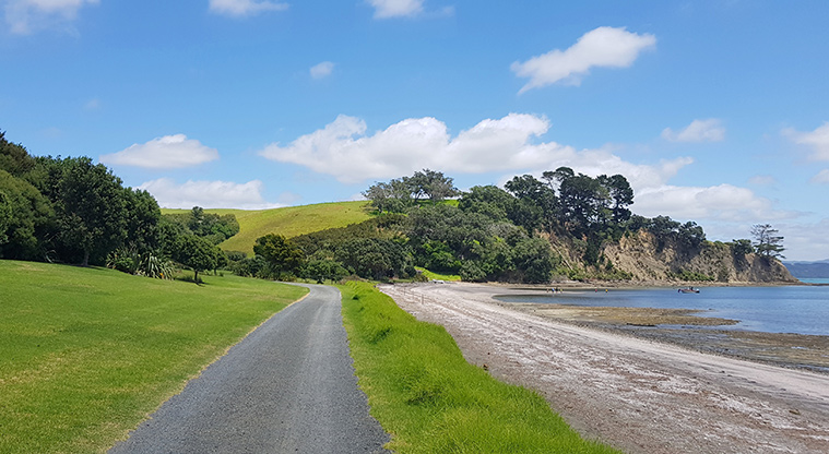 Scandretts Bay Path - Beachfront gravel path (Orchard Track).