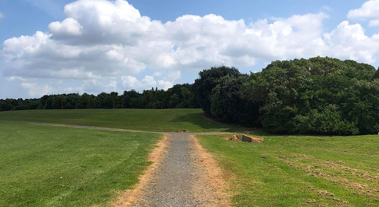 Seaside Park Path - Gravel section of the path.